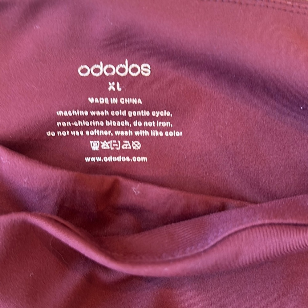 Burgundy Leggings with side pockets - Picture 7 of 9